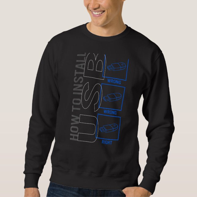 Sudadera Técnico De Computadora Cómo Instalar El Programado (Anverso)