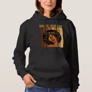 Sudadera Técnico de diálisis afroamericano negro alta