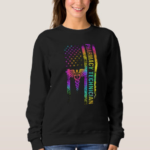 Sudadera Técnico de Farmacia US Flag Pharmacy Tech Pharm Te