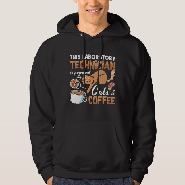 Sudadera Técnico de laboratorio Gatos de Café Laboratorio T (Anverso)