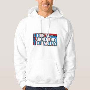 SUDADERA TÉCNICO DE LABORATORIO MÉDICO DE MLT TECHNO DE AZU