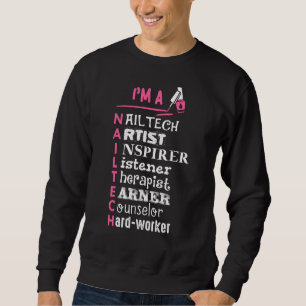 Sudadera Técnico de uñas inspira a artista de tecnología de