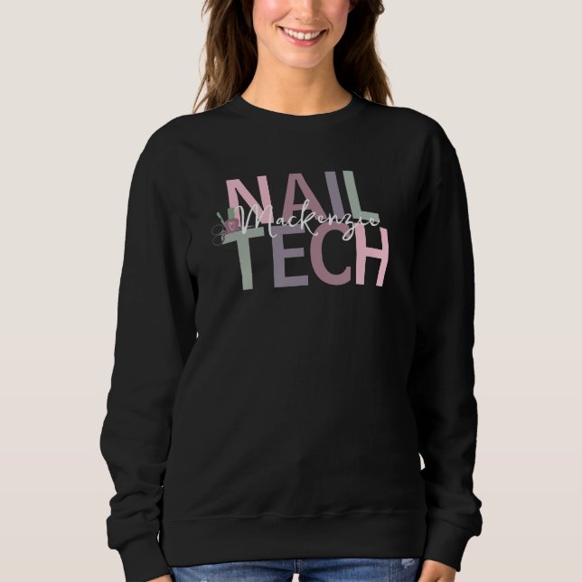 Sudadera Técnico de uñas personalizado (Anverso)