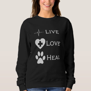 Sudadera Técnico veterinario de rescate de animales  Vive A