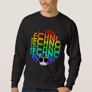 Sudadera Tecno Cat Dub Step Electro Music Synthesizer