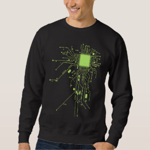 Sudadera Tecnología de CPU Friki del Chip de Computadora In