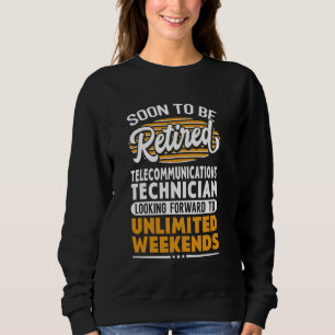 Sudadera Tecnología de Telecomunicaciones Jubilados ilimita
