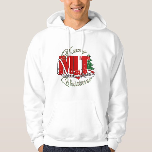 SUDADERA TECNOLOGÍA DEL LABORATORIO MÉDICO DEL NAVIDAD DE (Anverso)