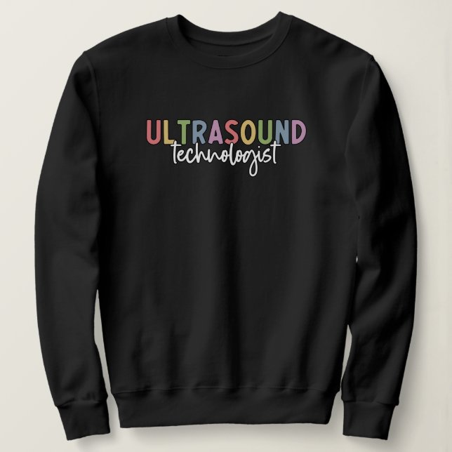 Sudadera Tecnólogo de ultrasonido | Tecnología de ultrasoni (Anverso del diseño)
