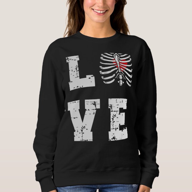 Sudadera Tecnólogo Rad Tech 1 de Radiología de Amor (Anverso)