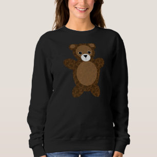 Sudadera Teddy Bear Brown Damask