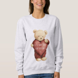 Sudadera Teddy Bear Red Heart
