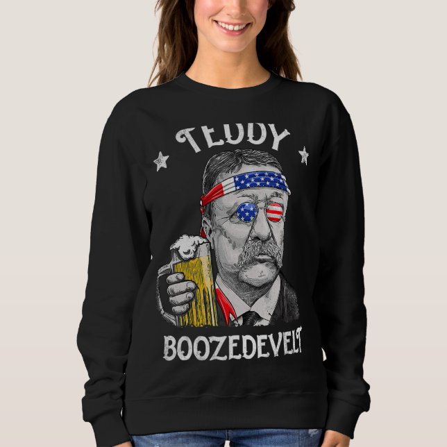 Sudadera Teddy Boozedevelopment Theodore Roosevelt 4 De Jul (Anverso)