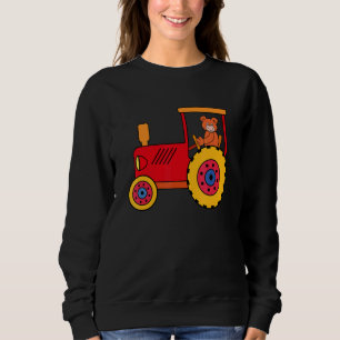 Sudadera Teddybear quiere conducir tractor granja agrícola