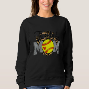 Sudadera Tee Ball Mom Leopard Softball Mother's Day 20