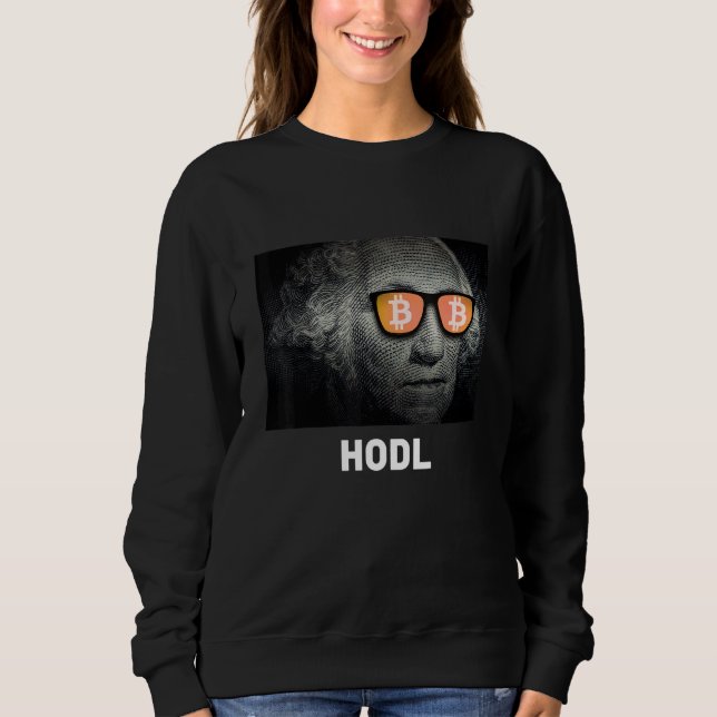 Sudadera Tee de criptodivisa de Bitcoin Hodl (Anverso)