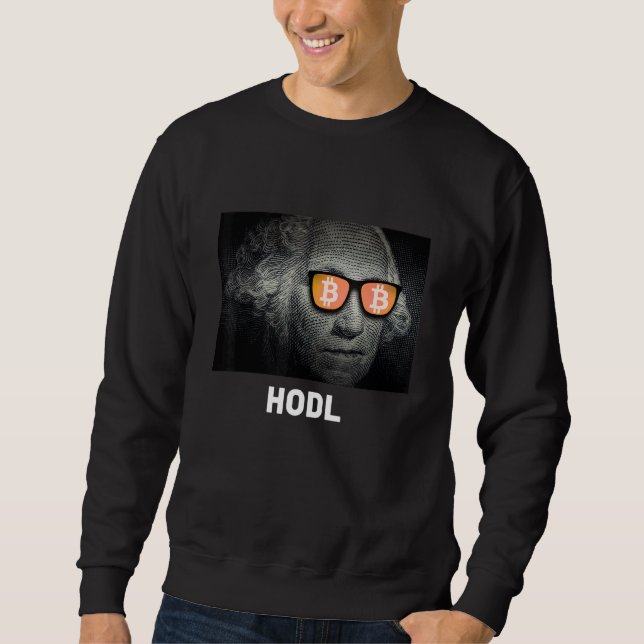 Sudadera Tee de criptodivisa de Bitcoin Hodl (Anverso)