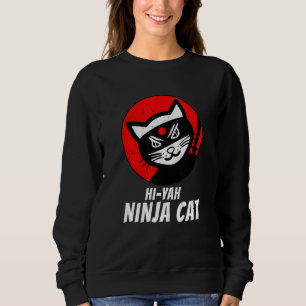 Sudadera Tee De Gato Ninja En Problemas Para El Gato Meow K