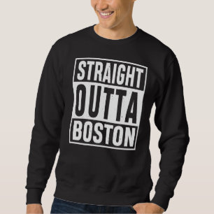 Sudadera Tee de los visitantes directos fuera de Boston Mas