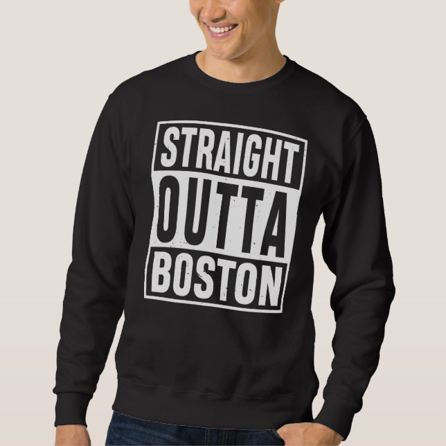 Sudadera Tee de los visitantes directos fuera de Boston Mas (Anverso)