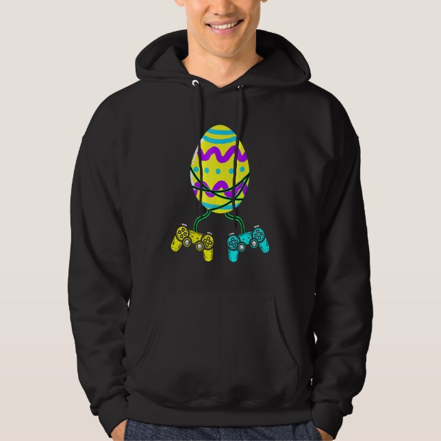 Sudadera Tee de Pascua Jugador para Niños Chicas Vídeo Homb (Anverso)
