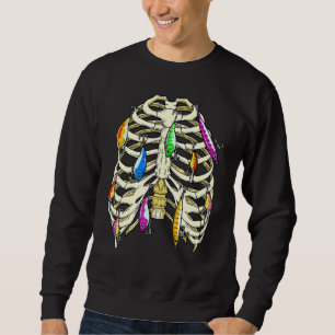 Sudadera Tee de Pesca de Bass Hombres Pescando Papel de Pes
