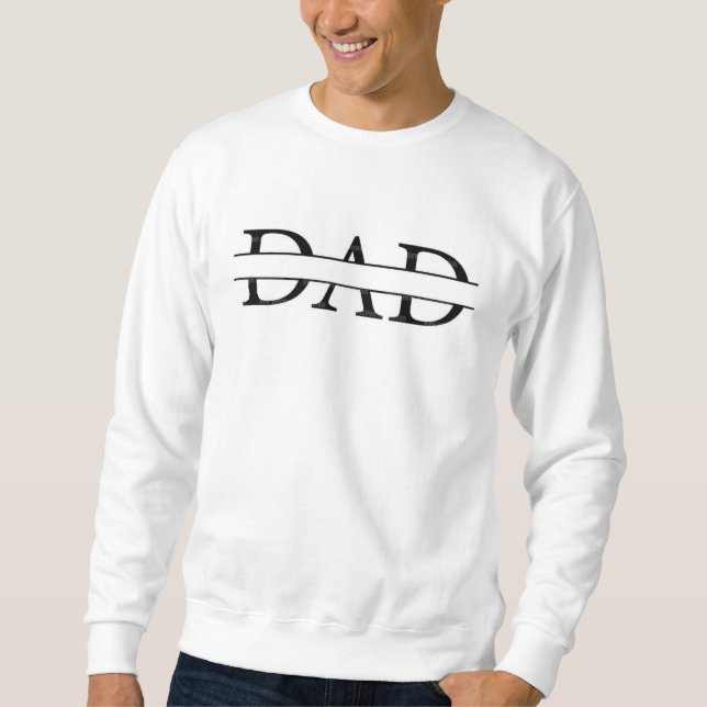 Sudadera Tee de texto de papá - simple, clásico y lleno de  (Anverso)