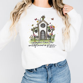 Sudadera Tee Gráfica Para Mujeres Cristianas Sweatshirt Flo