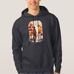 Sudadera Tee inspirado en Retro Fall   Caminar por el parqu