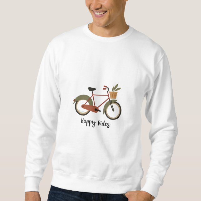 Sudadera Tee Mínimo Artístico De Bicicleta (Anverso)