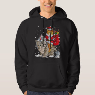 Sudadera Tee Santa Caticorn Meowy Xmas, Navidades del gato