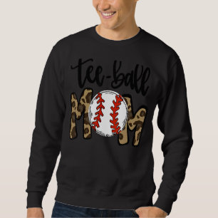 Sudadera Teeball Mom Leopard Mom Ball
