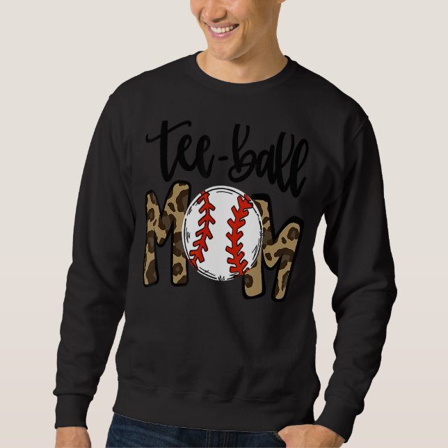 Sudadera Teeball Mom Leopard Mom Ball (Anverso)