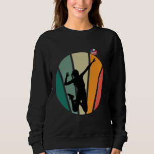 Sudadera Teen Tee de voleibol de bandera estadounidense