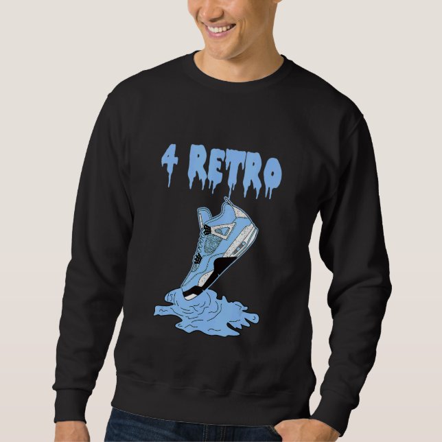 Sudadera Tees Gráficos 4 Retro Blue Sneaker Match 4 Univers (Anverso)