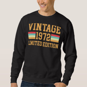 Sudadera Tees Vintage 1972 Nacido hace 50 años