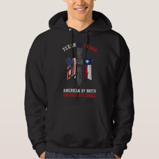 Sudadera Tejano de Sangre Americano de Nacimiento Patriota