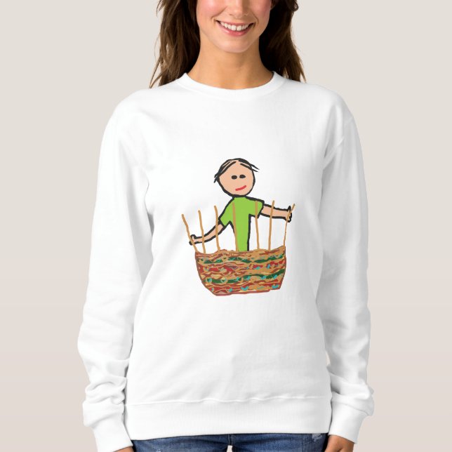 Sudadera Tejido de cestas (Anverso)