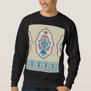 Sudadera Tejido de flores étnicas: Elegancia sin inconvenie