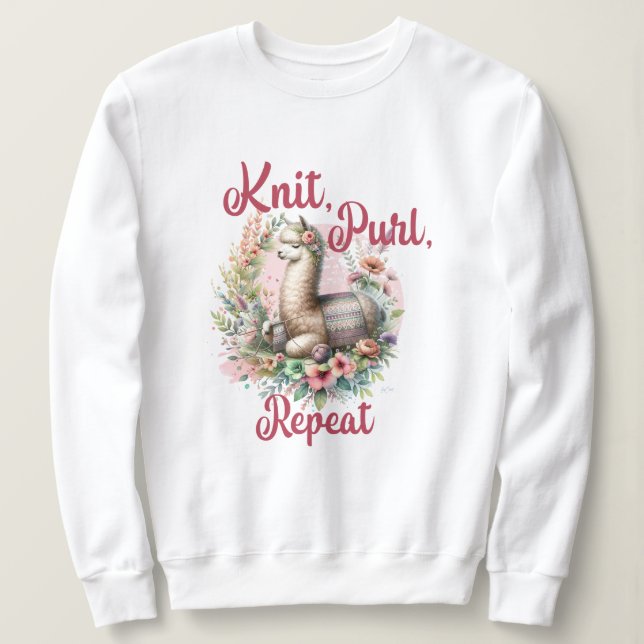 Sudadera Tejiendo la Alpaca (Anverso del diseño)