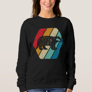 Sudadera Tejón Mielero Animal Fauna Retro