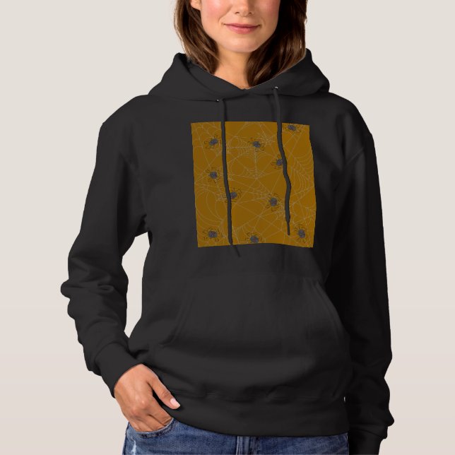 Sudadera telaraña y calabazas de Halloween (Anverso)