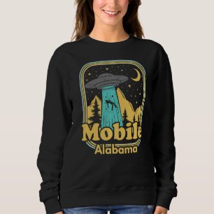 Sudadera Teléfono móvil Alabama Ufo Alien Hunter Estado iró