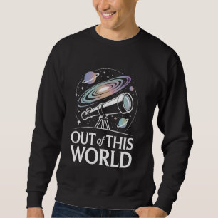 Sudadera Telescopio de Galaxia Retro Fuera de Este Mundo