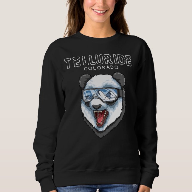Sudadera Telluride Colorado Usa Panda Ski (Anverso)