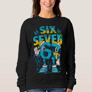 Sudadera Tema de invierno de Navidad Seis Siete Gráfico fes
