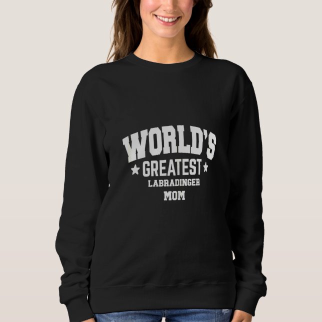 Sudadera Tema decorativo de perro de raza mixta Labradinger (Anverso)