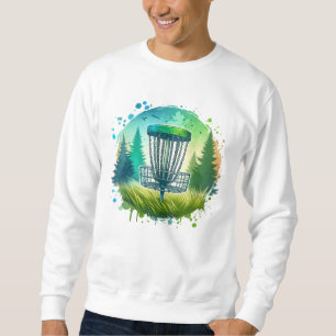 Sudadera Tema del golf en disco verde y azul