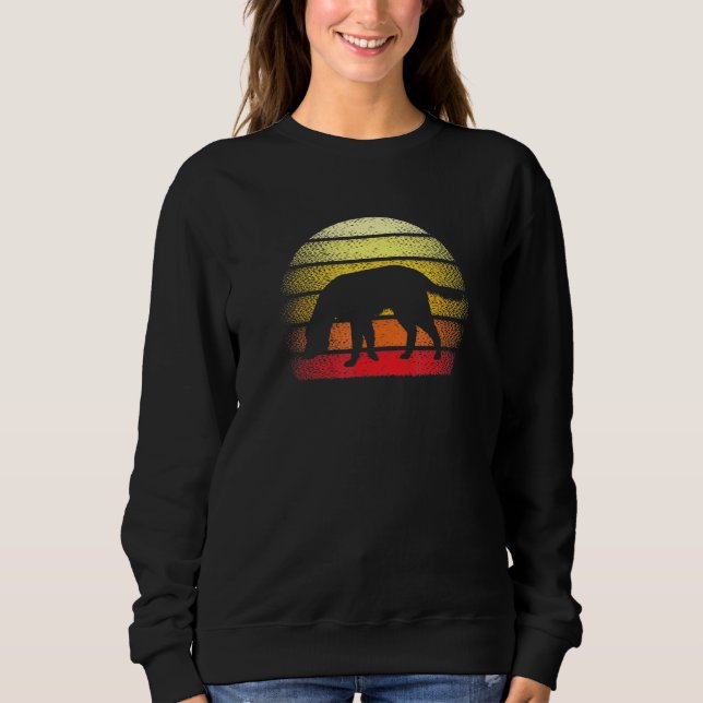 Sudadera Tema retro del perro rojo y blanco irlandés de la  (Anverso)