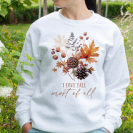 SUDADERA TEMÁTICO DE OTOÑO ME ENCANTA CAER LA MAYORÍA DE TO